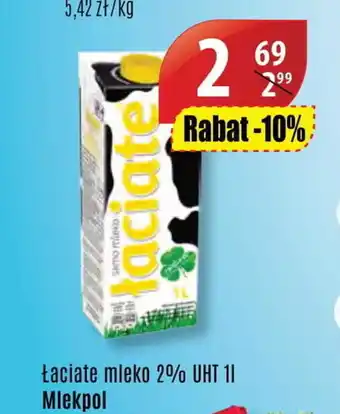 API MARKET Łaciate mleko 2% UHT 1l oferta
