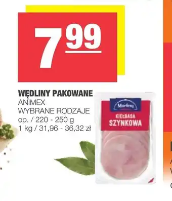 Wędliny pakowane 220-250g