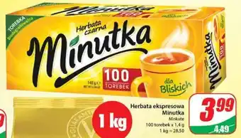 Dino Mokate, herbata ekspresowa minutka, 100 torebek x 1,4g, 1kg=28,50 oferta