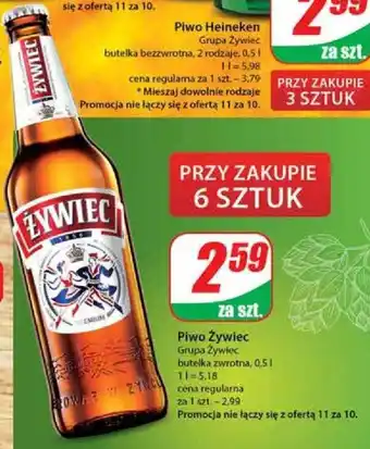 Dino Grupa Żywiec Piwo Żywiec butelka bezzwrotna 500 ml oferta