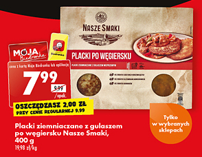 Biedronka Placki ziemniaczane nasze smaki oferta