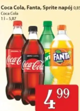 Społem coca-cola, fanta, sprite napój 0,85l oferta