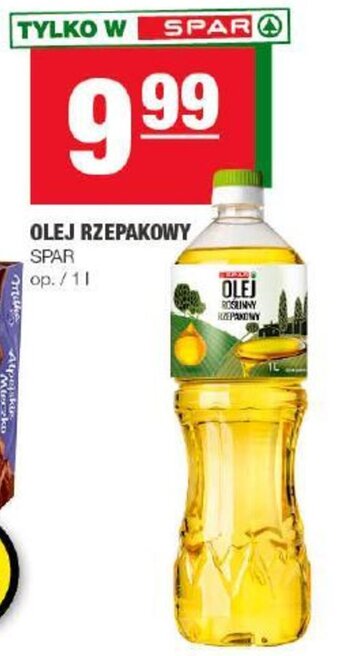 Spar Spar olej rzepakowy 1l oferta