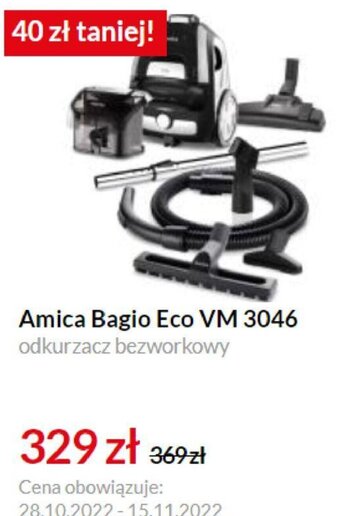 RTV EURO AGD Amica Bagio Eco VM 3046 oferta