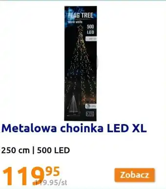 Action metalowa choinka led xl 250cm oferta