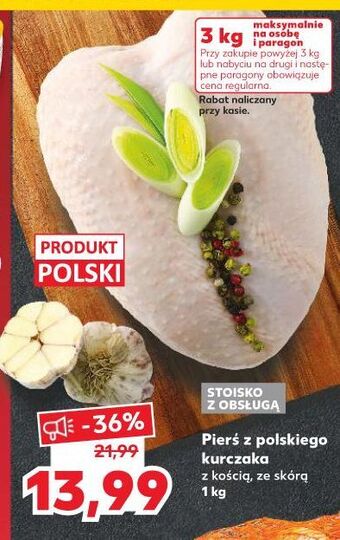 Kaufland Pierś z kurczaka ze skórą i kością oferta