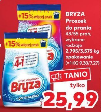 Kaufland Proszek do białego 4w1 bryza oferta