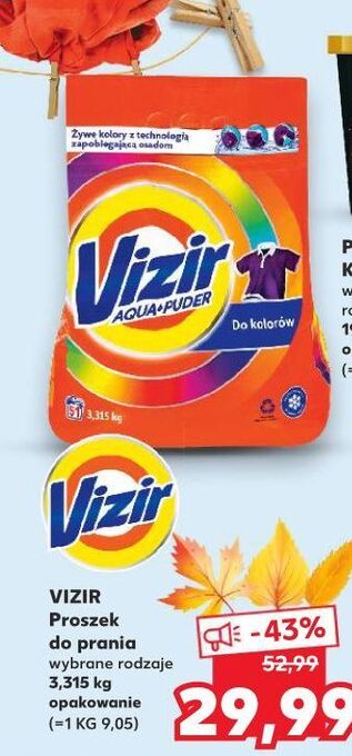 Kaufland Proszek do prania kolor vizir aqua puder oferta