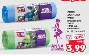 Kaufland Worki na śmieci 60 l anna zaradna oferta