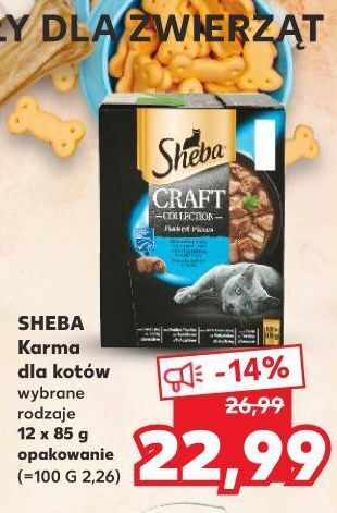 Kaufland Karma dla kota smaki rybne w sosie sheba craft collection oferta