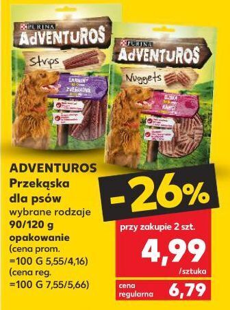Kaufland Nuggets o smaku dzika purina adventuros oferta