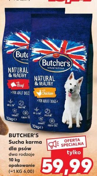 Kaufland Karma dla psa z kurczakiem butcher's natural & healthy oferta