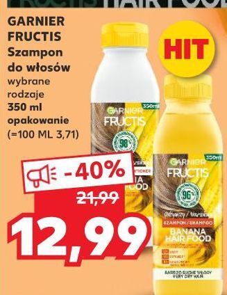 Kaufland Szampon do włosów odżywczy banana garnier fructis hair food oferta