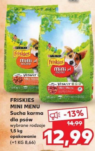 Kaufland Karma dla psa mini menu friskies vitafit oferta