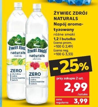 Kaufland Woda z nutą maliny i cytryny żywiec zdrój naturals oferta