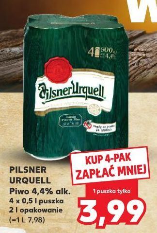 Kaufland Piwo pilsner urquell oferta