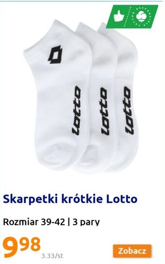 Action Lotto Skarpetki krótkie rozmiar 39-42 3 pary oferta