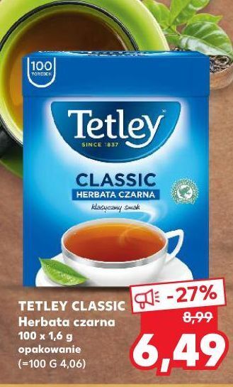 Kaufland Herbata czarna tetley classic oferta