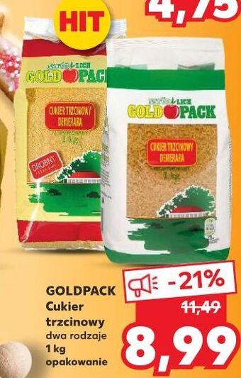 Kaufland Cukier trzcinowy demerara goldpack oferta