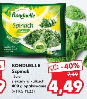 Kaufland Szpinak w liściach bonduelle oferta