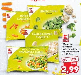 Kaufland Marchew z groszkiem i kukurydzą k-classic oferta