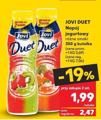 Kaufland Jogurt melon-truskawka jovi duet oferta
