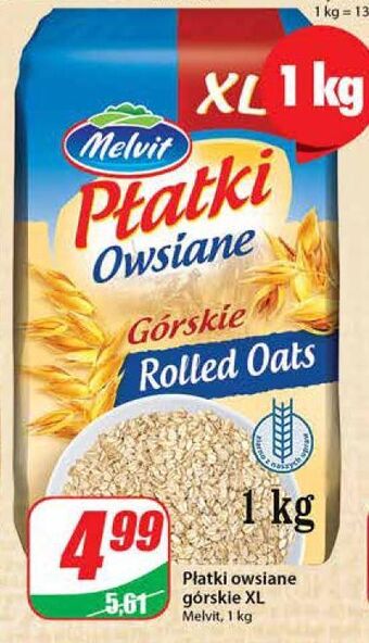 Dino Płatki owsiane górskie melvit oferta