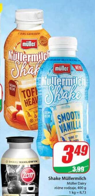 Dino Napój mleczny toffee heaven mullermilch shake oferta