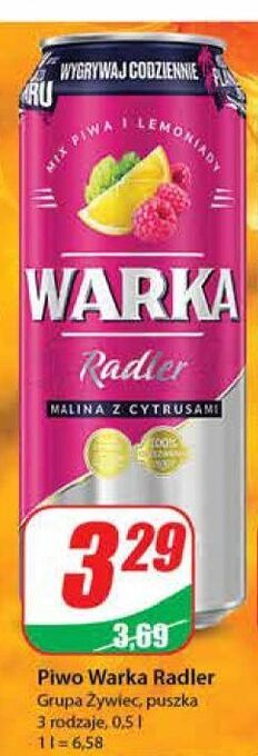 Dino Piwo warka radler malina i cytryna oferta