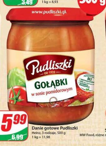 Dino Gołąbki w sosie pomidorowym pudliszki oferta
