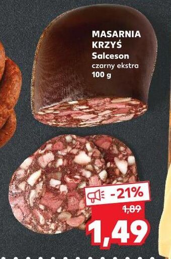 Kaufland Salceson czarny extra masarnia krzyś oferta
