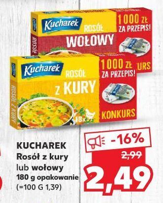 Kaufland Rosół wołowy kucharek oferta