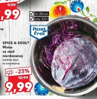 Kaufland Miska ze stali nierdzewnej 28 cm spice&soul oferta