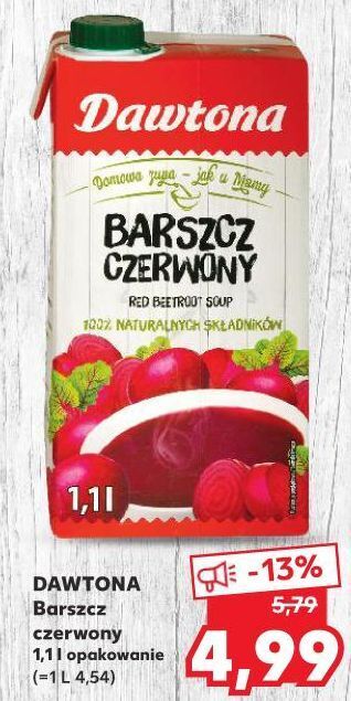 Kaufland Barszcz czerwony dawtona oferta