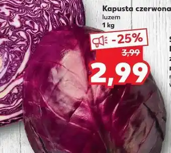 Kaufland Kapusta czerwona oferta