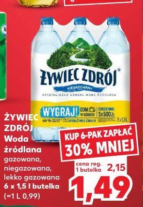 Kaufland Woda niegazowana żywiec zdrój oferta