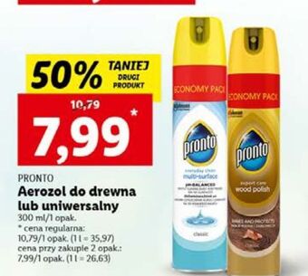 Lidl Spray do mebli classic pronto wood polish oferta