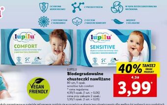 Lidl Chusteczki nawilżane lupilu sensitive oferta
