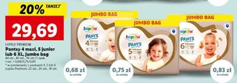 Lidl Pieluchomajtki 4 maxi lupilu pants premium oferta