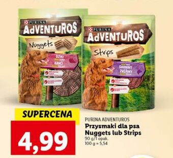 Lidl Strips o smaku sarniny purina adventuros oferta