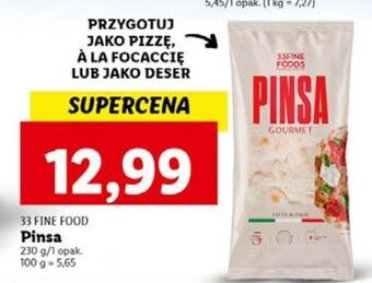 Lidl Pinsa 33 fine foods oferta