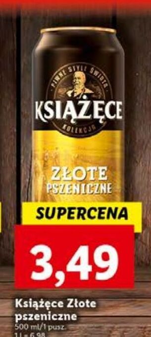 Lidl Piwo książęce złote pszeniczne oferta
