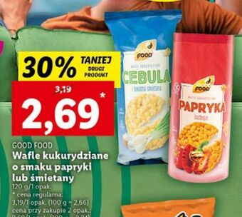 Lidl Wafle kukurydziane cebulka ze śmietanką good food oferta