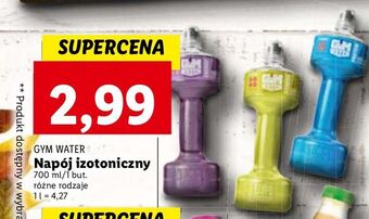 Lidl Napój w kształcie hantli niebieski gym water oferta