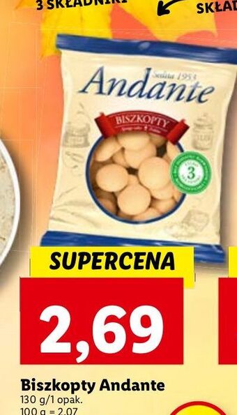 Lidl Biszkopty andante oferta