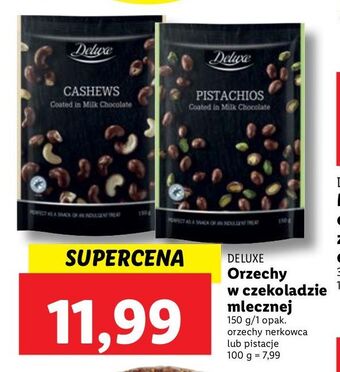 Lidl Pistacje w czekoladzie mlecznej deluxe oferta