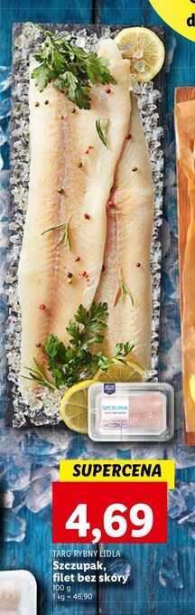 Lidl Szczupak filet bez skóry targ rybny lidla oferta