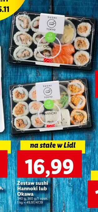 Lidl Sushi okawa tokyo oferta