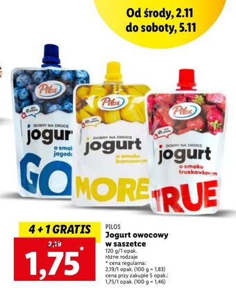 Lidl Jogurt o smaku truskawkowym pilos oferta