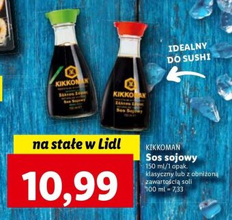 Lidl Sos sojowy less salt kikkoman oferta